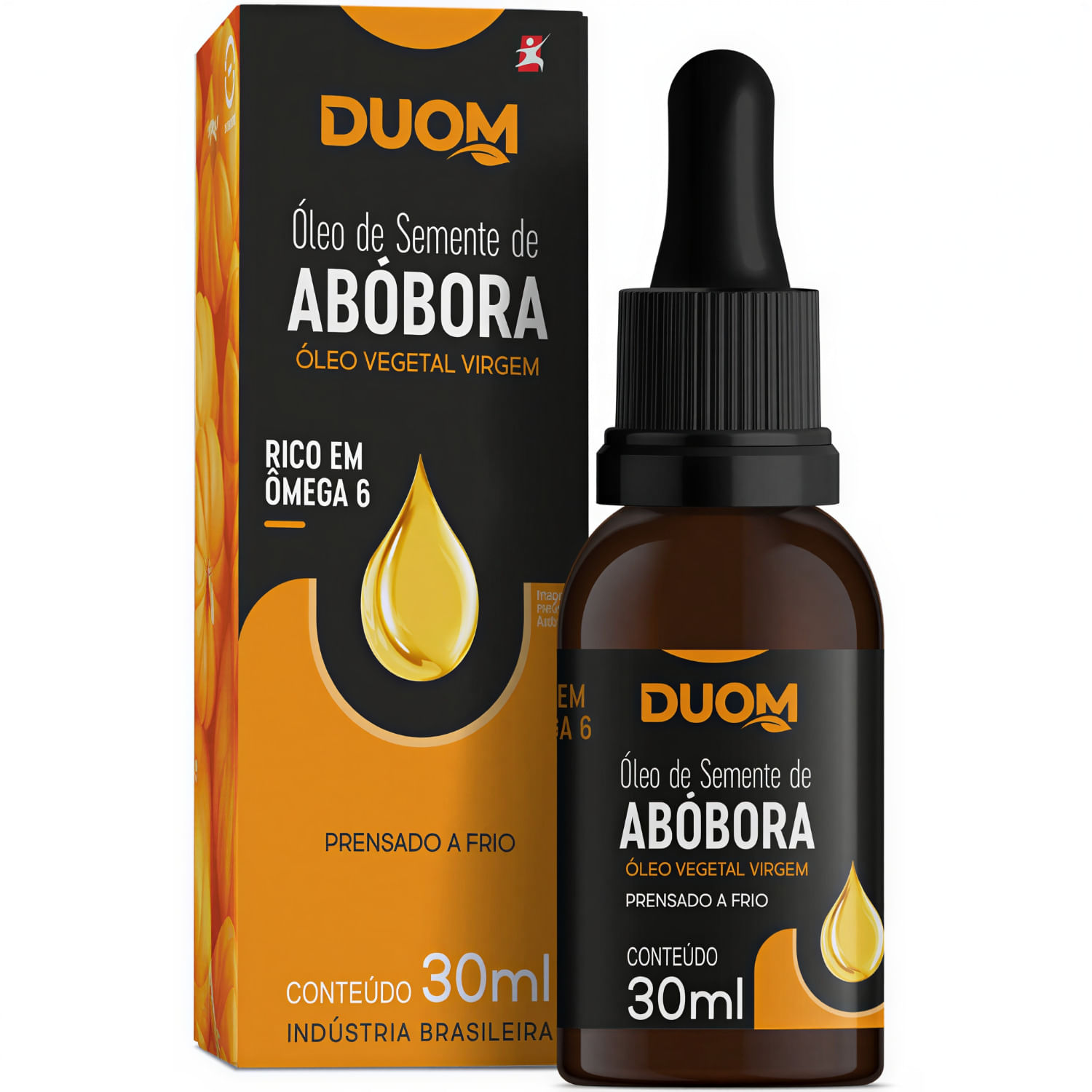 Óleo De Semente De Abóbora Vegetal Virgem Duom Maltta Nutrition 30ml