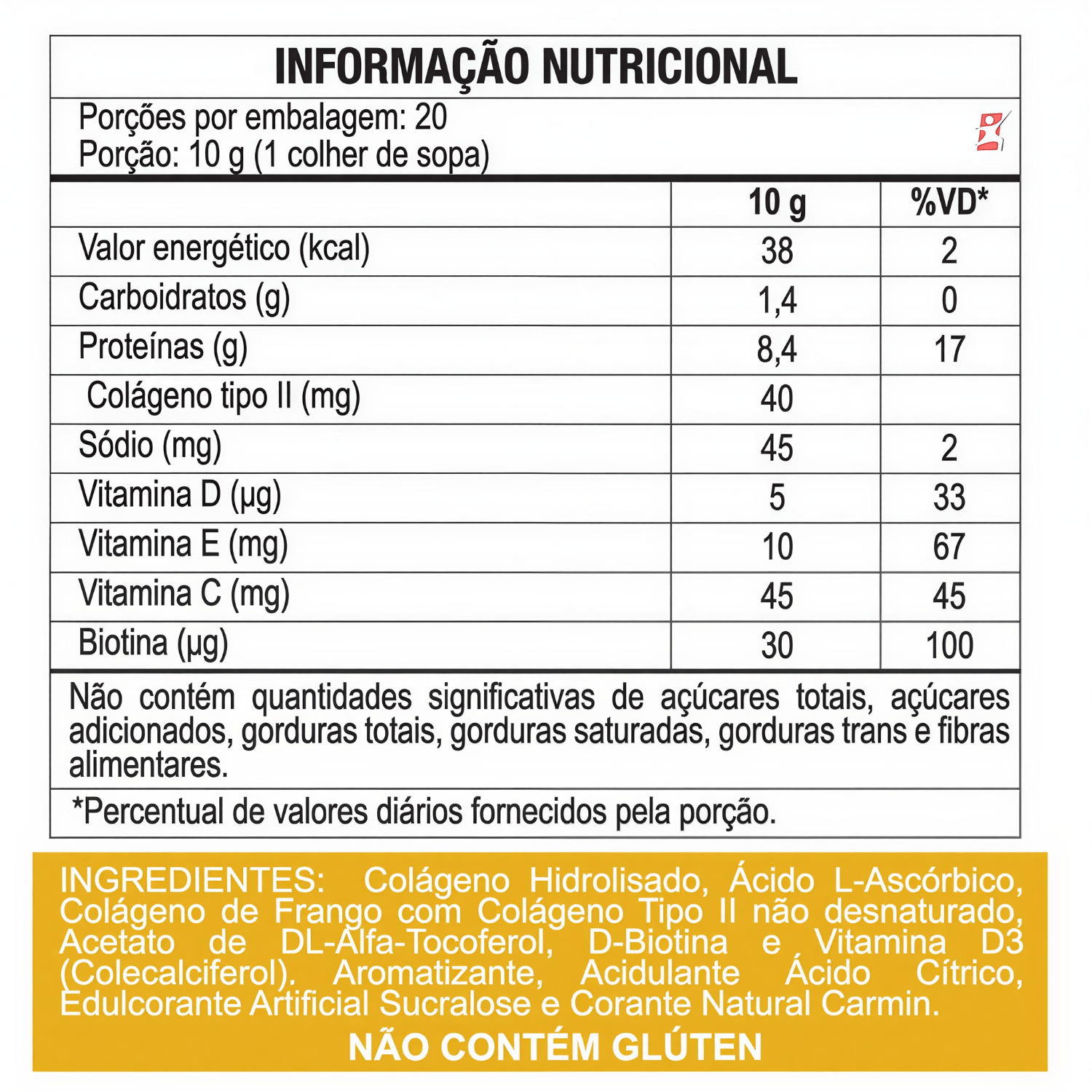 Colágeno Tipo 1 E 2 Maltta Nutrition Abacaxi 200g
