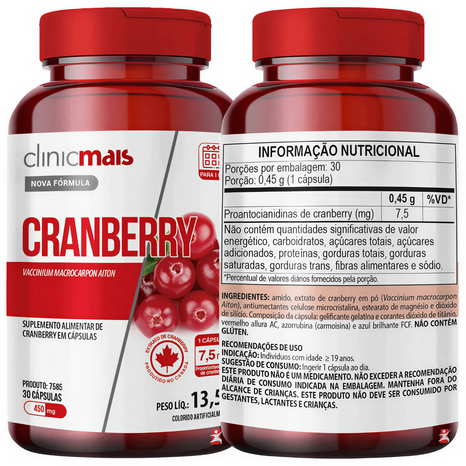 Cranberry Clinicmais 30 Cápsulas