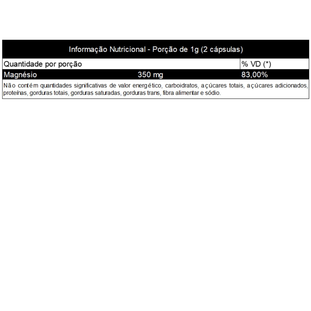 6 Magnésios 60 cápsulas 500mg Purafor