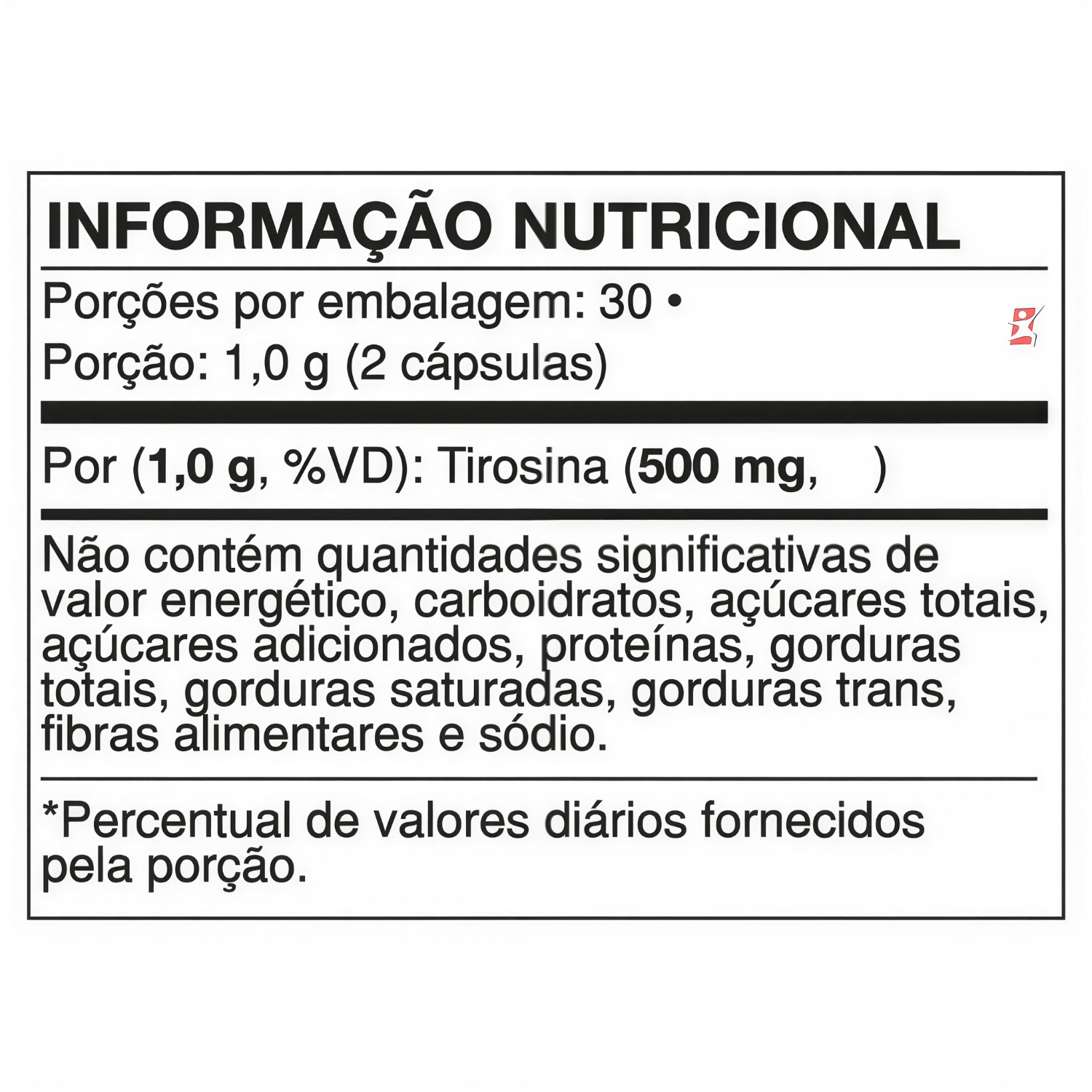 L-tirosina V7 Energy 500mg 60 Cápsulas