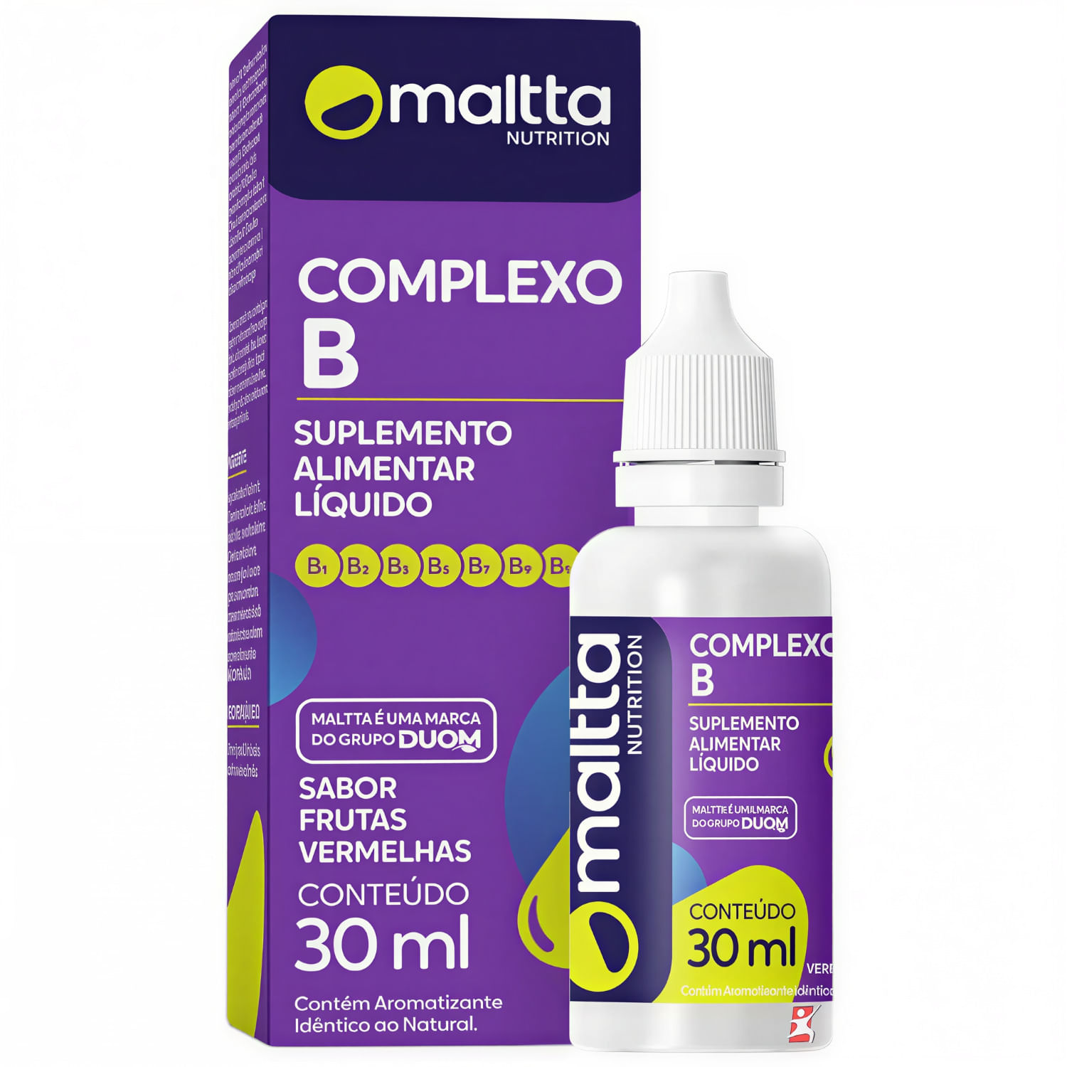 Complexo B 7 Vitaminas Maltta Nutrition Frutas Vermelhas Gotas 30ml