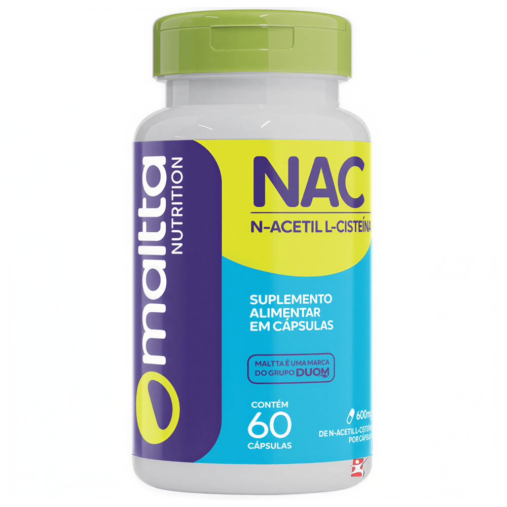NAC N-Acetil L-Cisteína Maltta Nutrition 60 Cápsulas