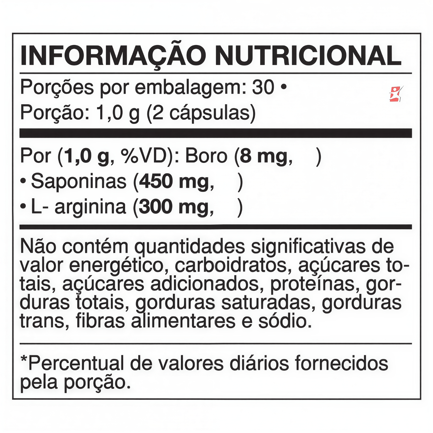 Feno Grego + Arginina + Boro Videira7 60 Cápsulas
