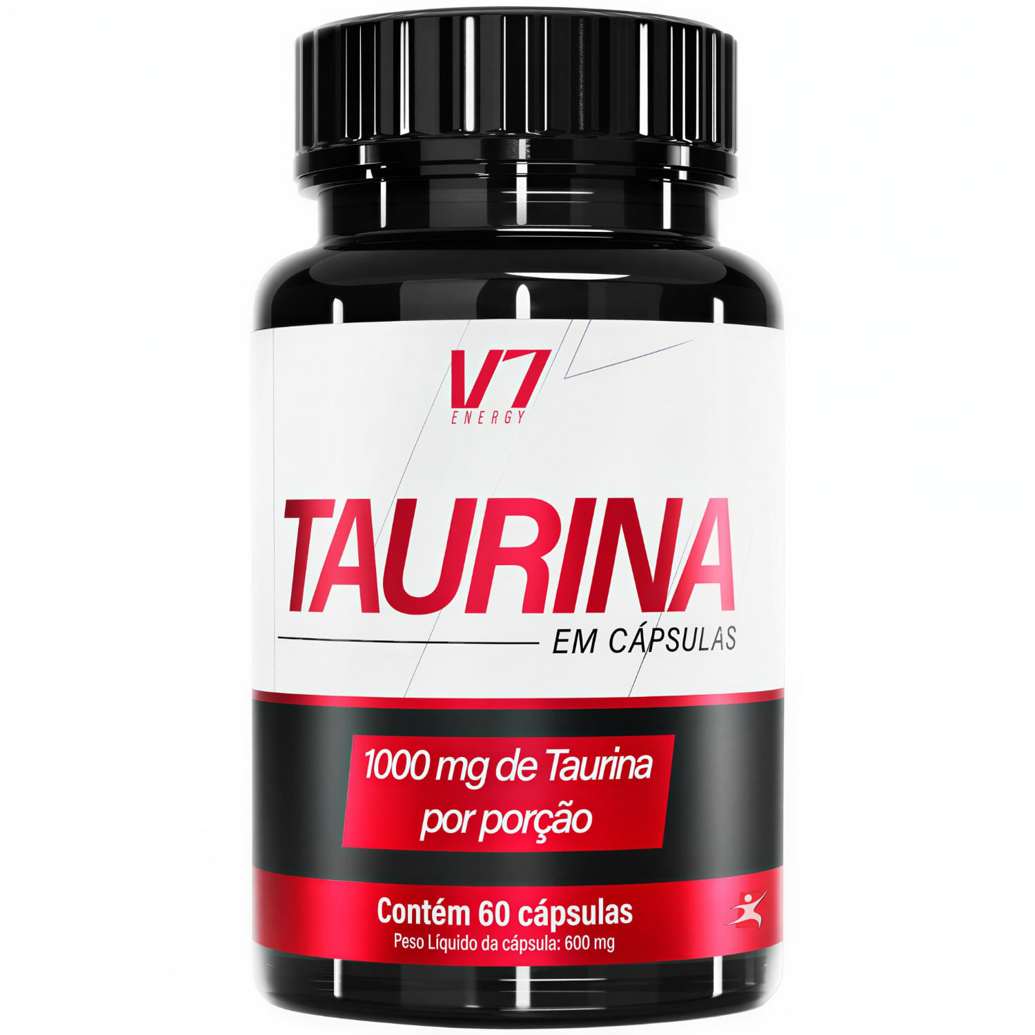 Kit 6 Taurina V7 Energy 1000mg 60 Cápsulas