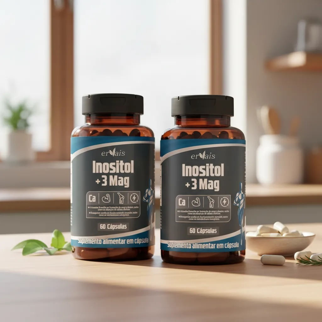 Kit 6 Inositol + 3 Mag Ervais 60 Cápsulas