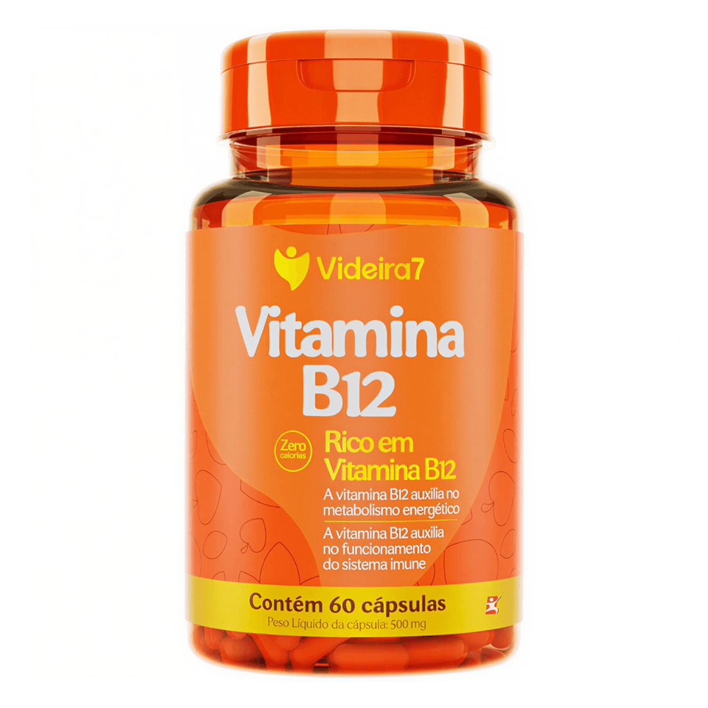Vitamina B12 Videira7 60 Cápsulas