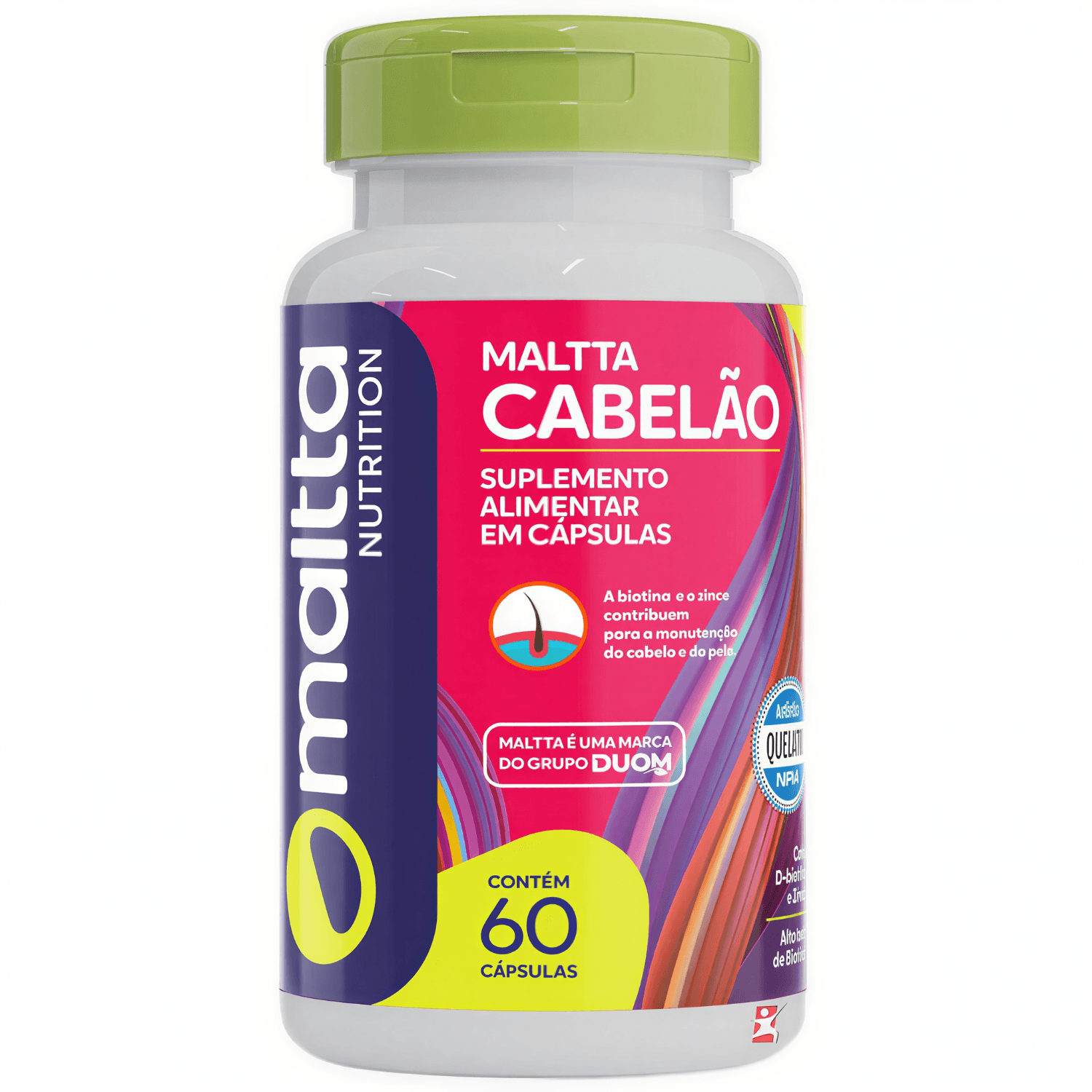 Kit Maltta Nutrition Cabelão 60 Cápsulas + Ácido Hialurônico 60 Cápsulas + Maltta Para Unhas 60 Cápsulas