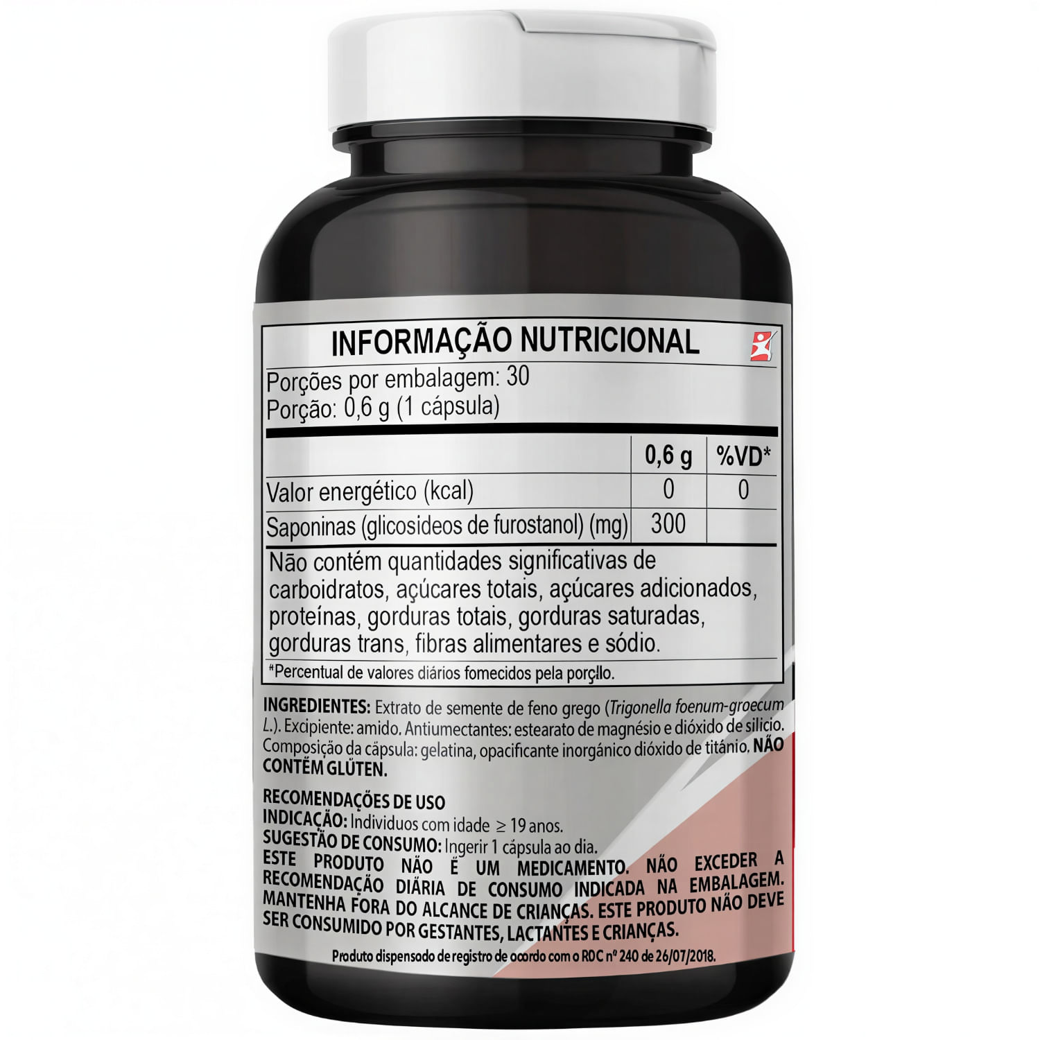 Feno Grego Testofen® Trigonella Foenum-graecum L Clinicmais 30 Cápsulas