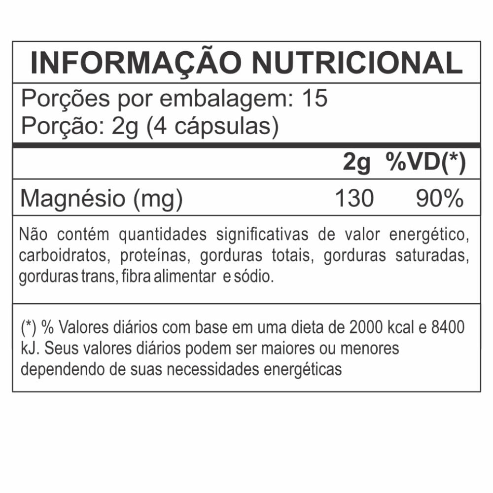 Magnésio Quelato Muwiz 500mg 60 Cápsulas