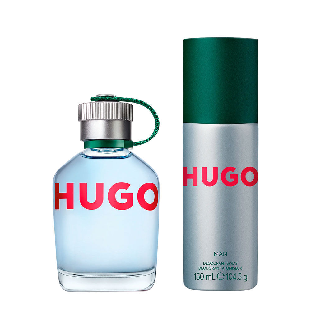 Kit Man Hugo Boss Perfume Masculino Eau de Toilette 75ml + Desodorante 150ml