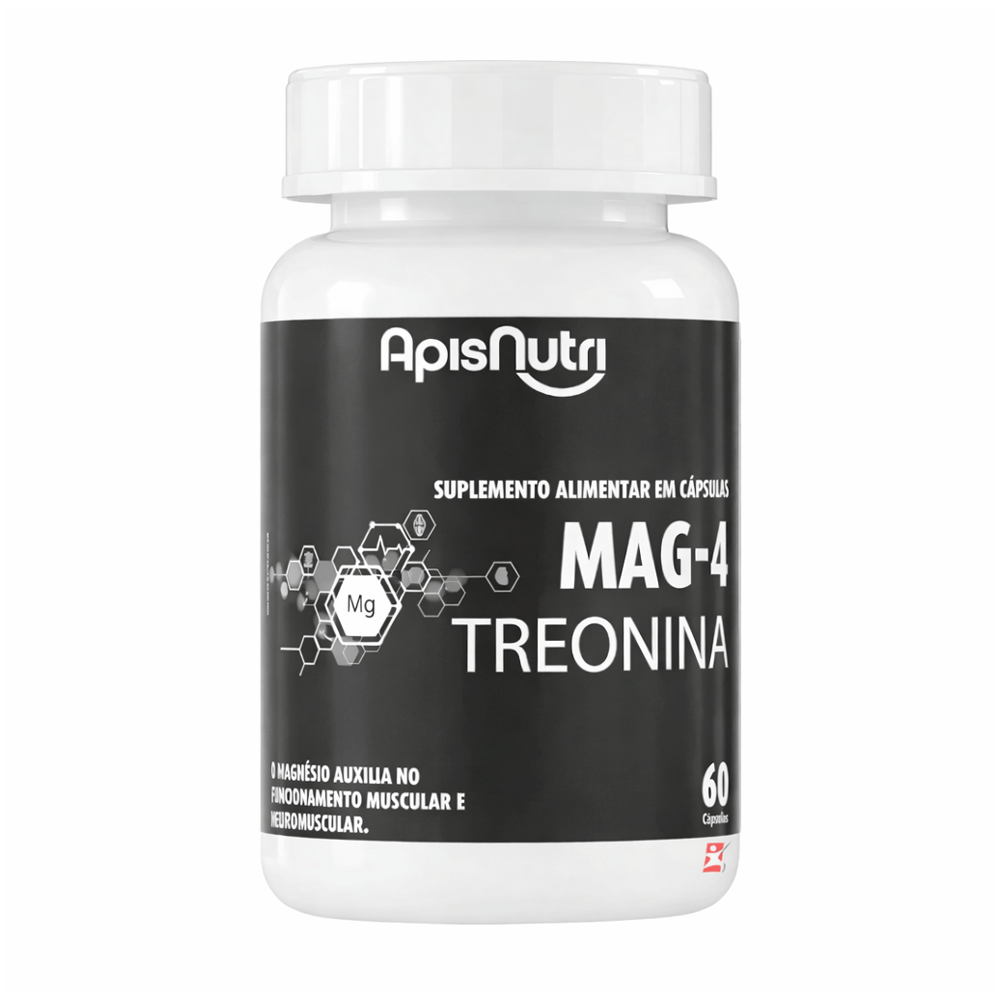 Mag-4 Treonina Apisnutri 60 Cápsulas