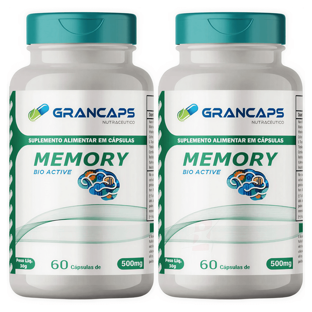 Kit 2 Memory Bio Active Grancaps 60 Cápsulas