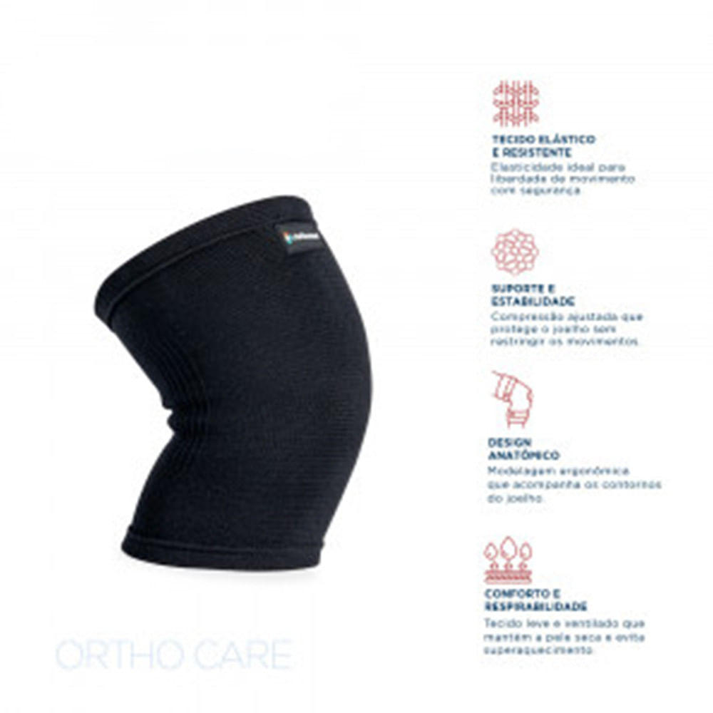 Joelheira Elástica Ortho Care Dellamed Tamanho M