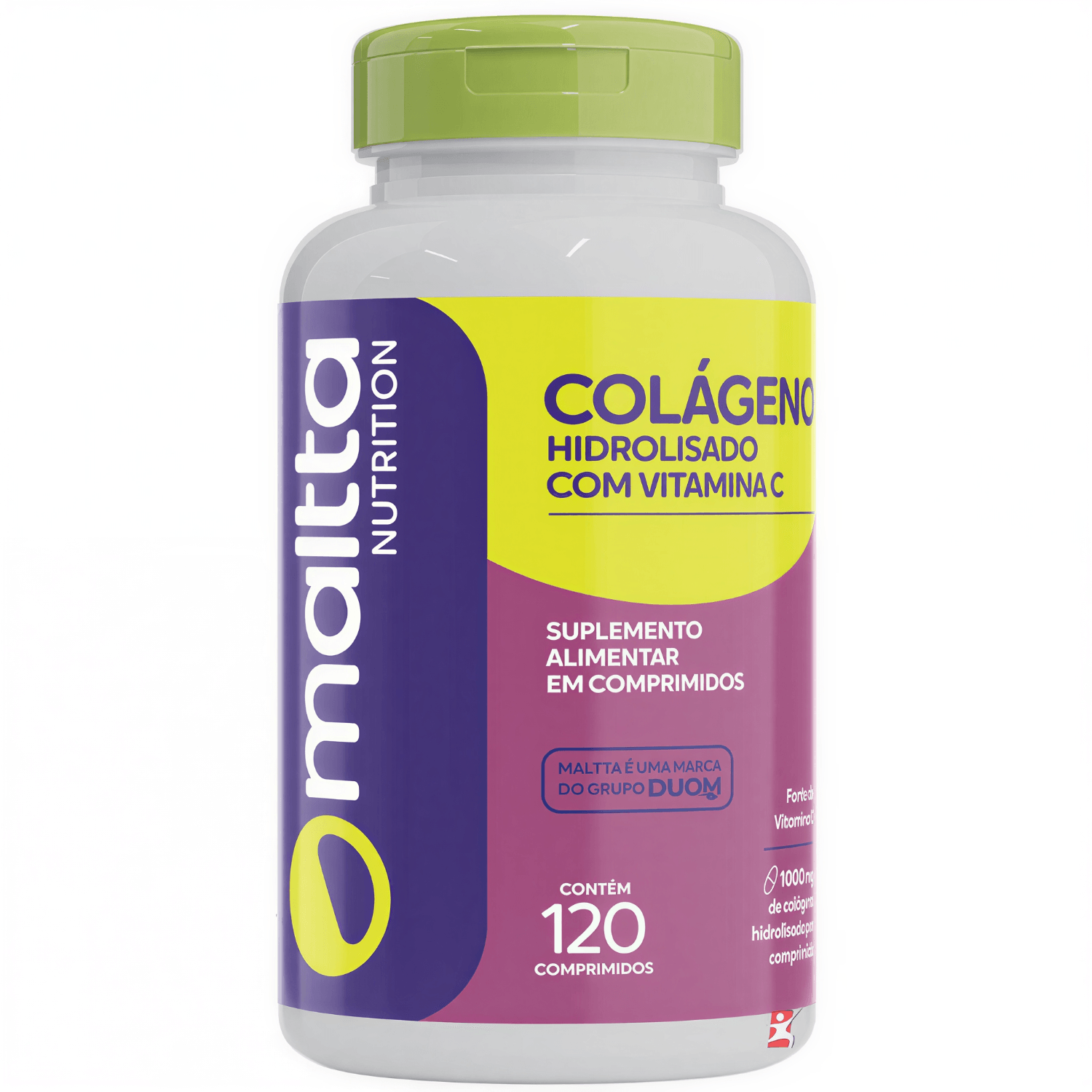 Kit 2 Colágeno Hidrolisado Com Vitamina C Maltta Nutrition 120 Comprimidos