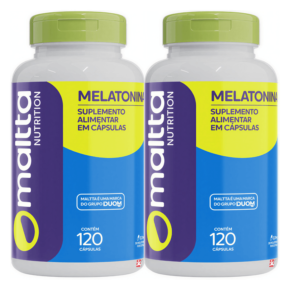 Kit 2 Melatonina Maltta Nutrition 120 Cápsulas