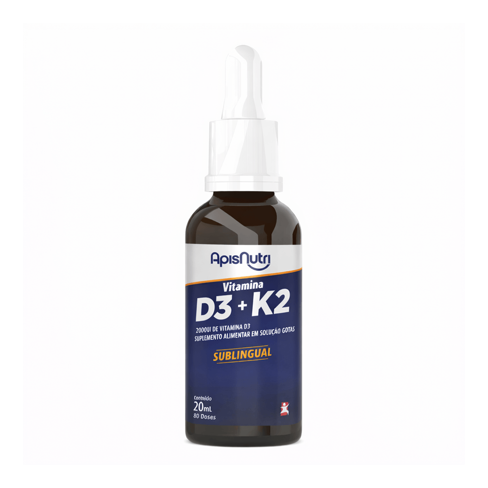 Vitamina D3 + Vitamina K2 Apisnutri Menta 20ml