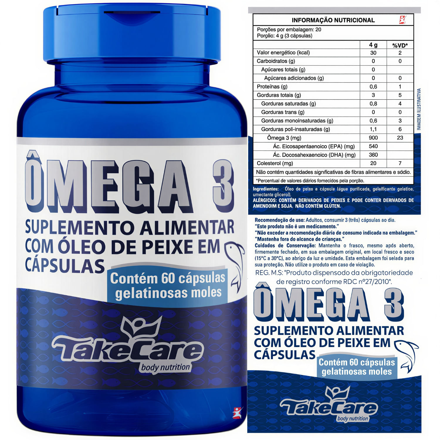 Ômega 3 Take Care 60 Cápsulas