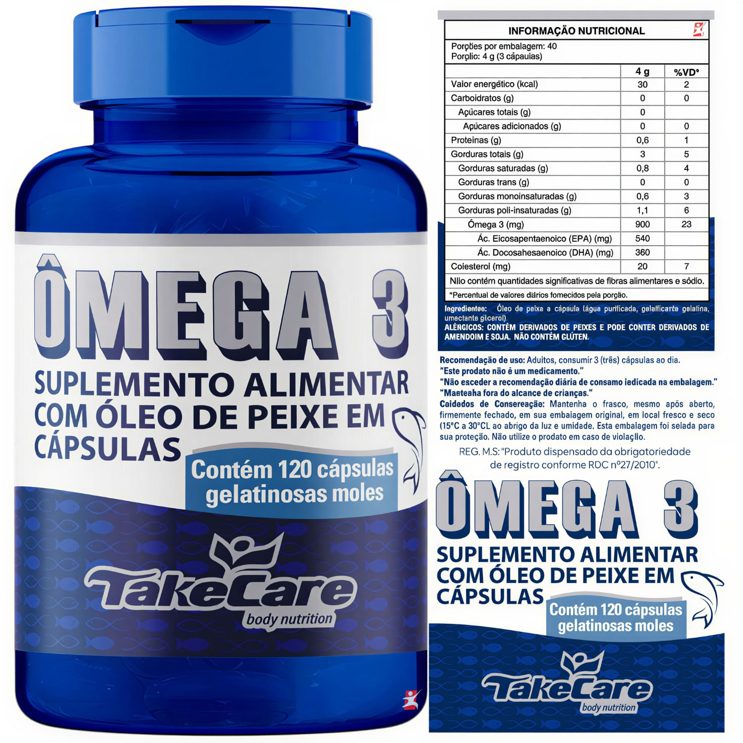 Ômega 3 Take Care 120 Cápsulas