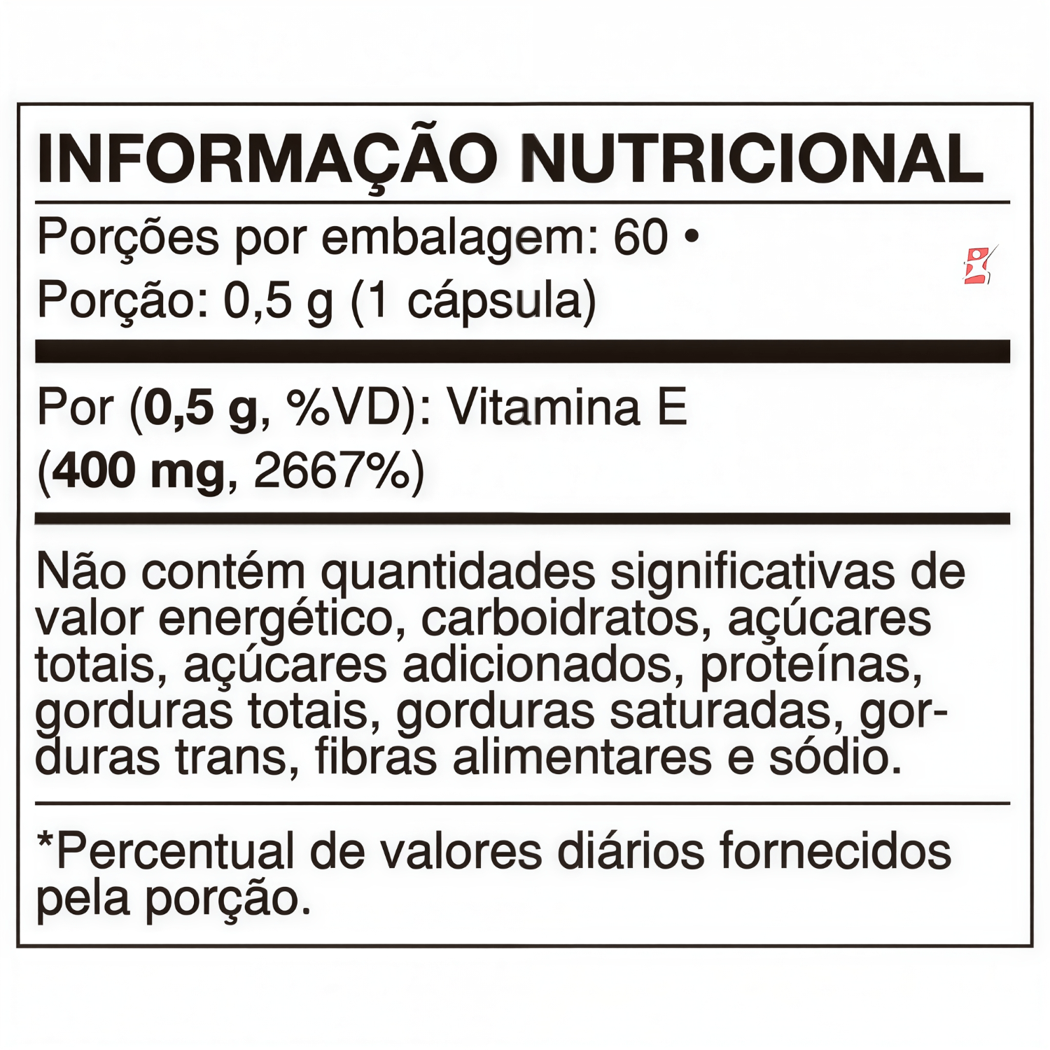 Vitamina E Videira7 60 Cápsulas