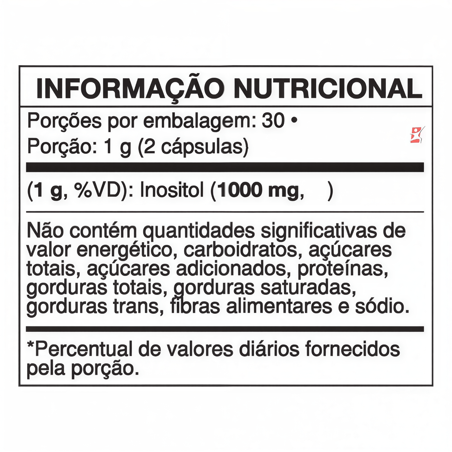 Inositol Videira7 60 Cápsulas