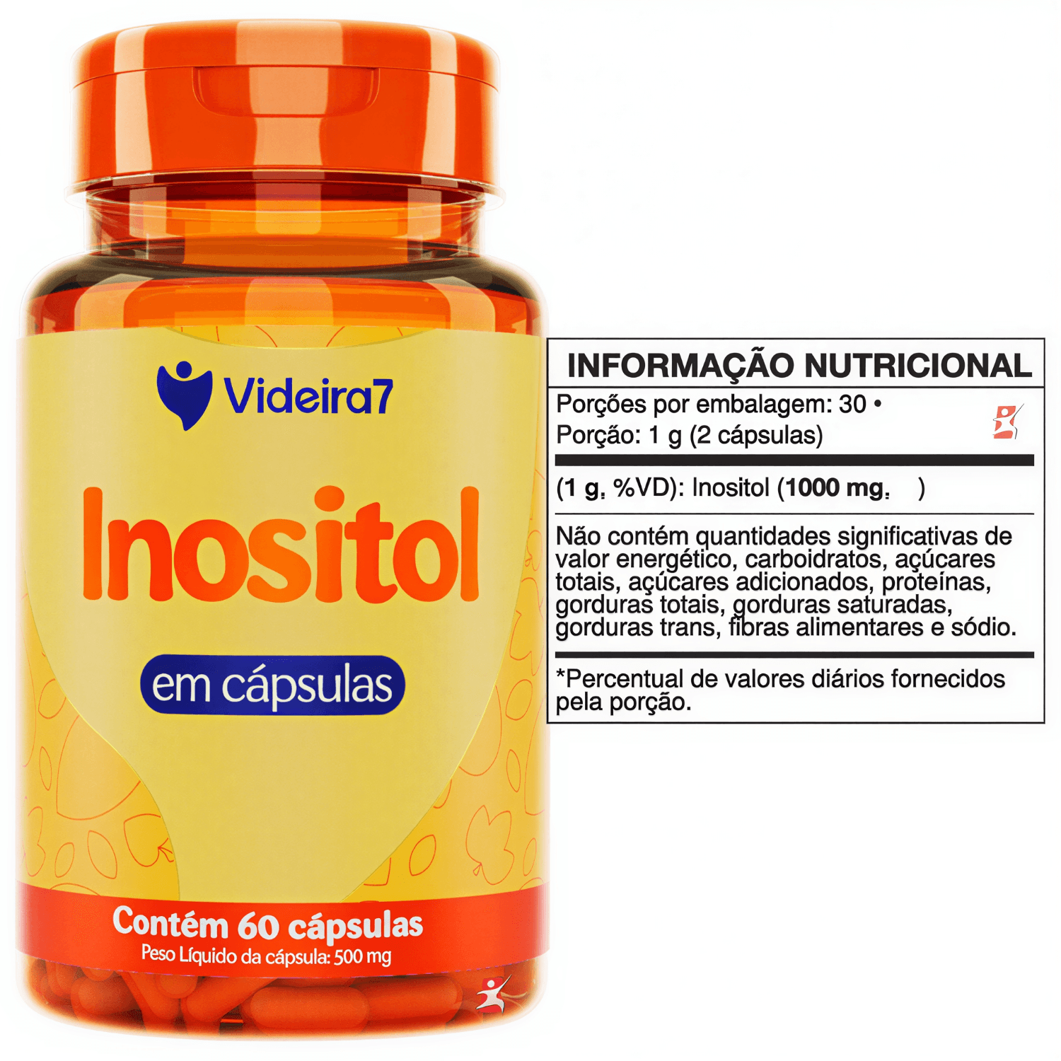 Inositol Videira7 60 Cápsulas
