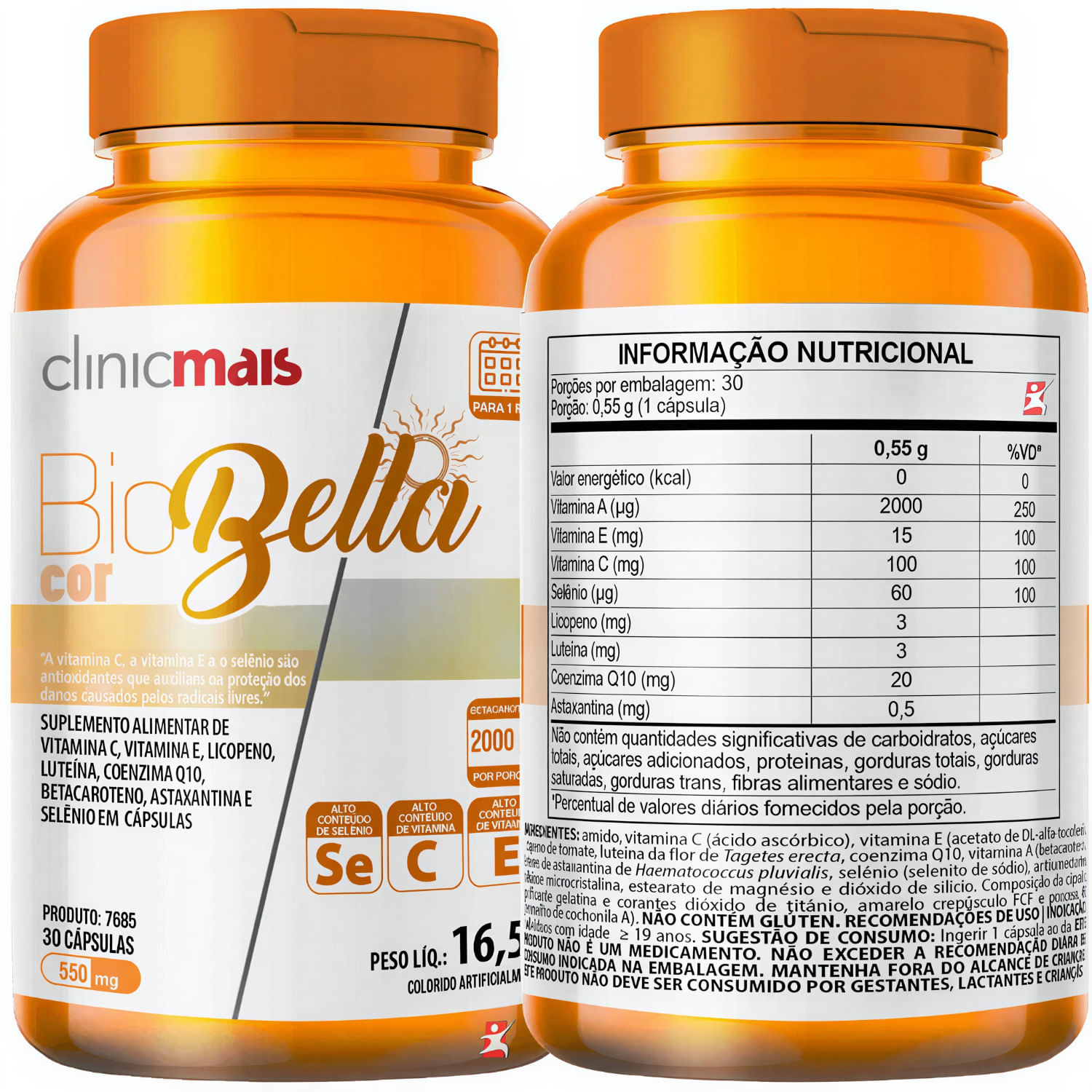 Biobella Cor Clinicmais 30 Cápsulas