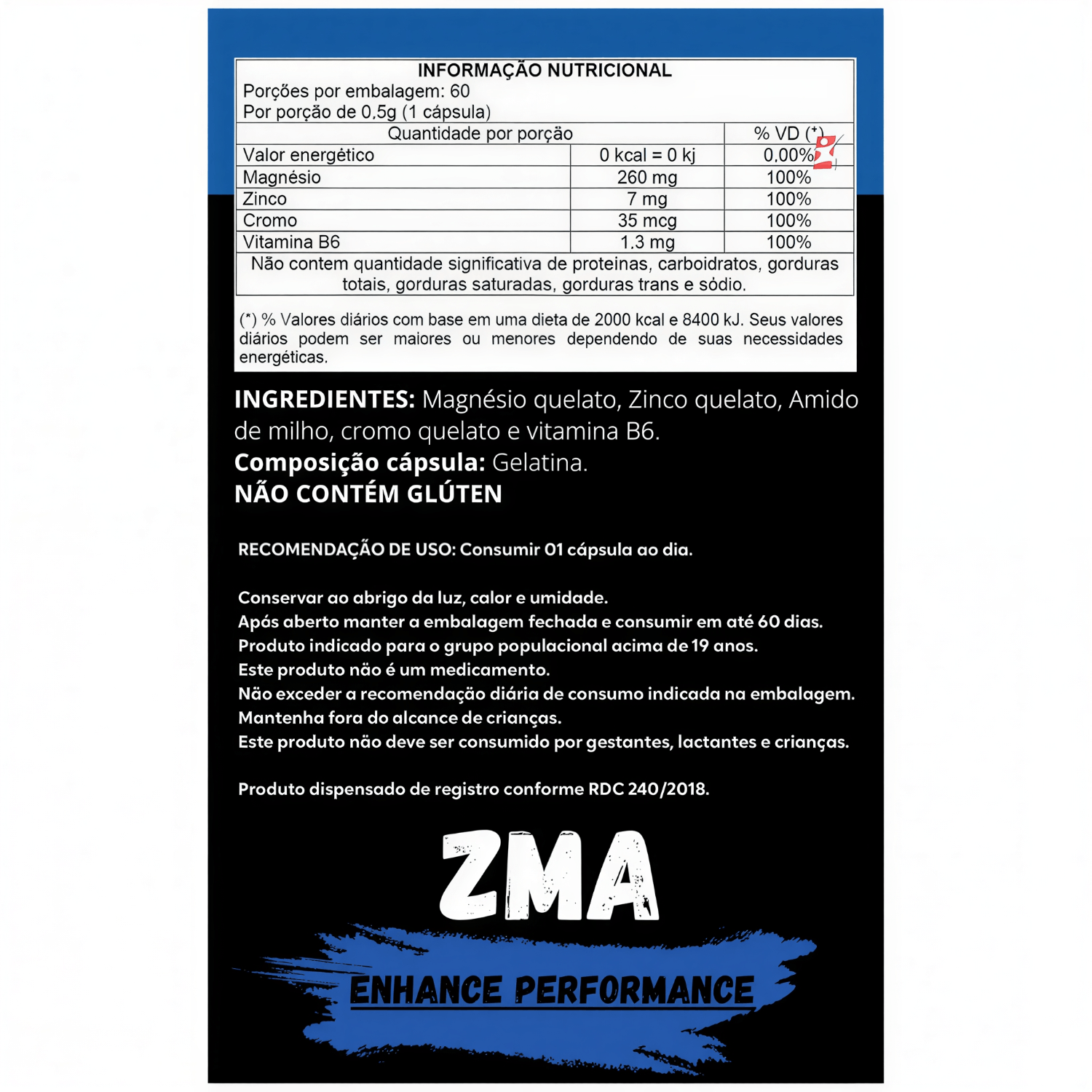 Zma Enhance Performance Muwiz 60 Cápsulas