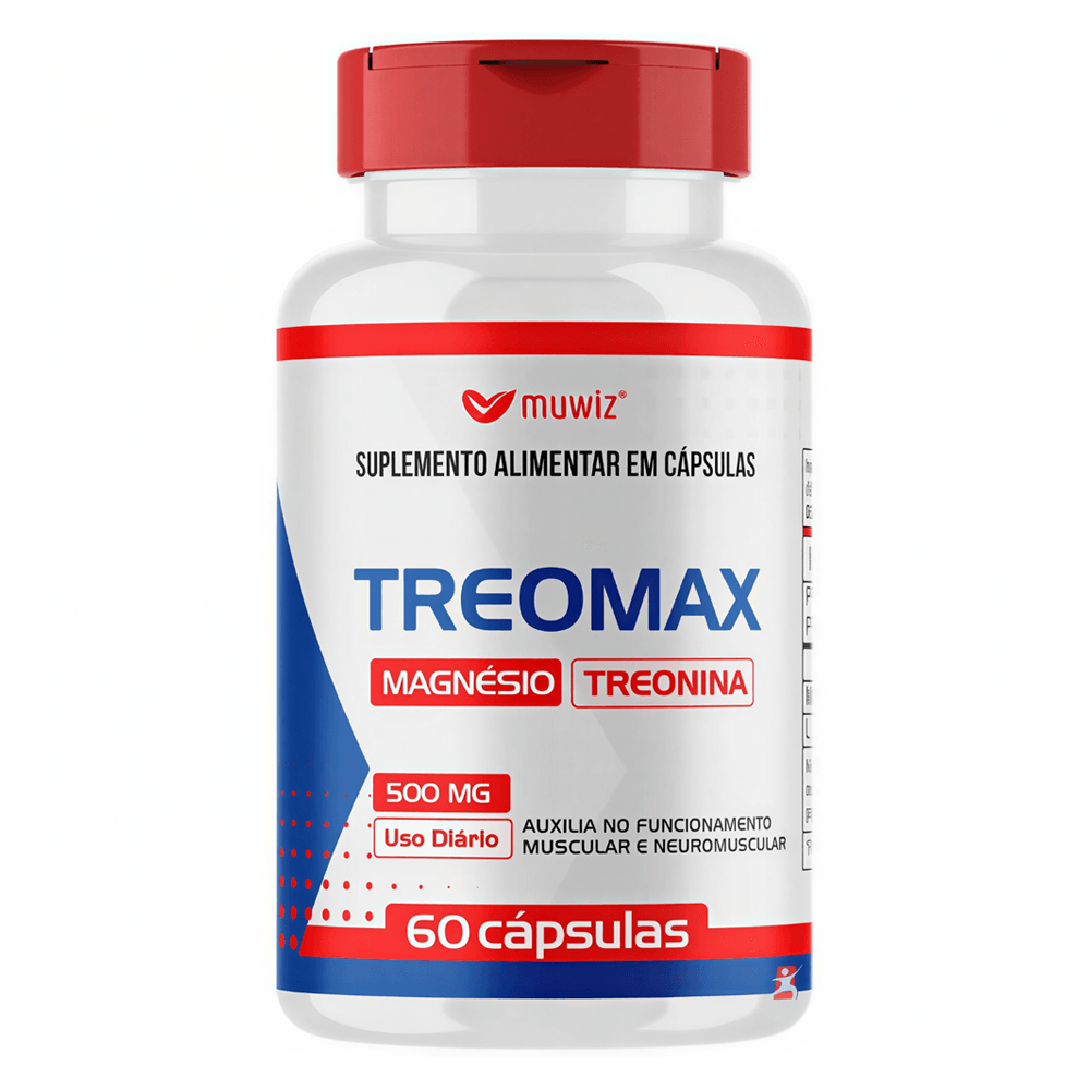 Treomax Magnésio + Treonina Muwiz 60 Cápsulas