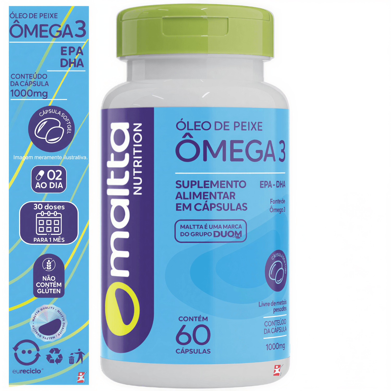 Ômega 3 Maltta Nutrition 60 Cápsulas Softgel