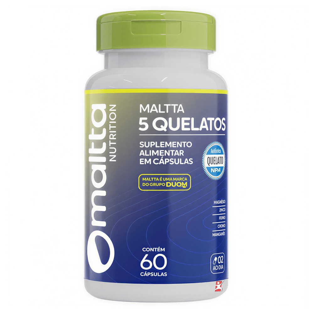 Maltta 5 Quelatos Maltta Nutrition 60 Cápsulas