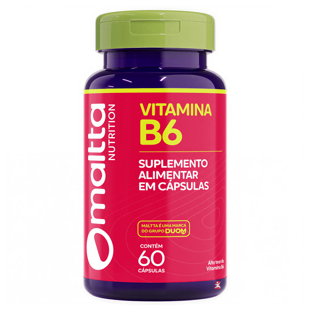Vitamina B6 Mallta Nutrition 60 Cápsulas