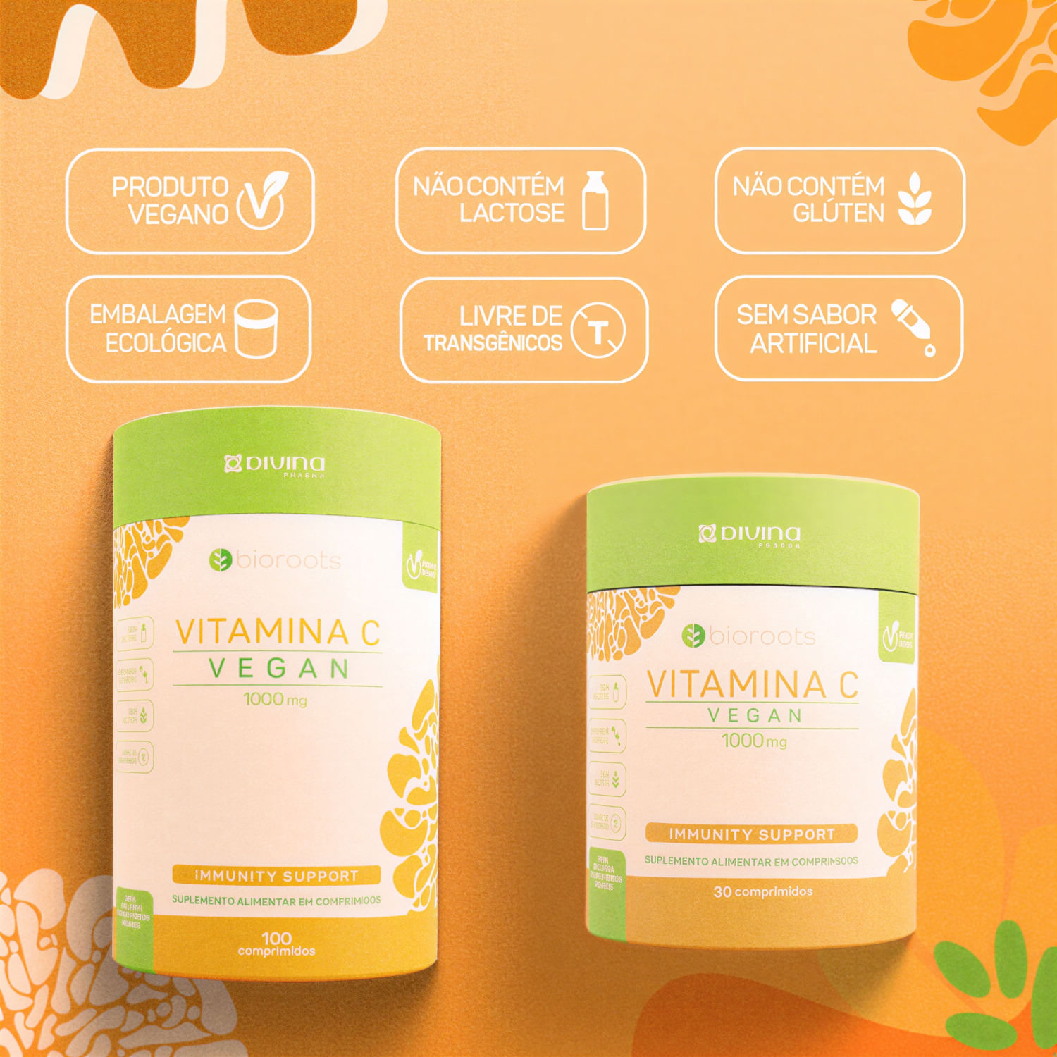 Vitamina C Bioroots 1000mg 30 Comprimidos