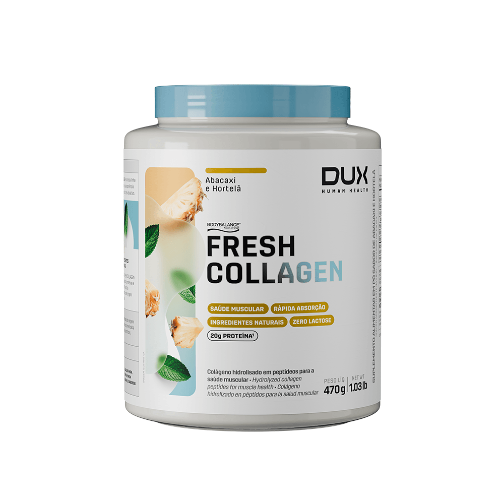 Fresh Collagen Dux Nutrition Abacaxi Com Hortelã 470g