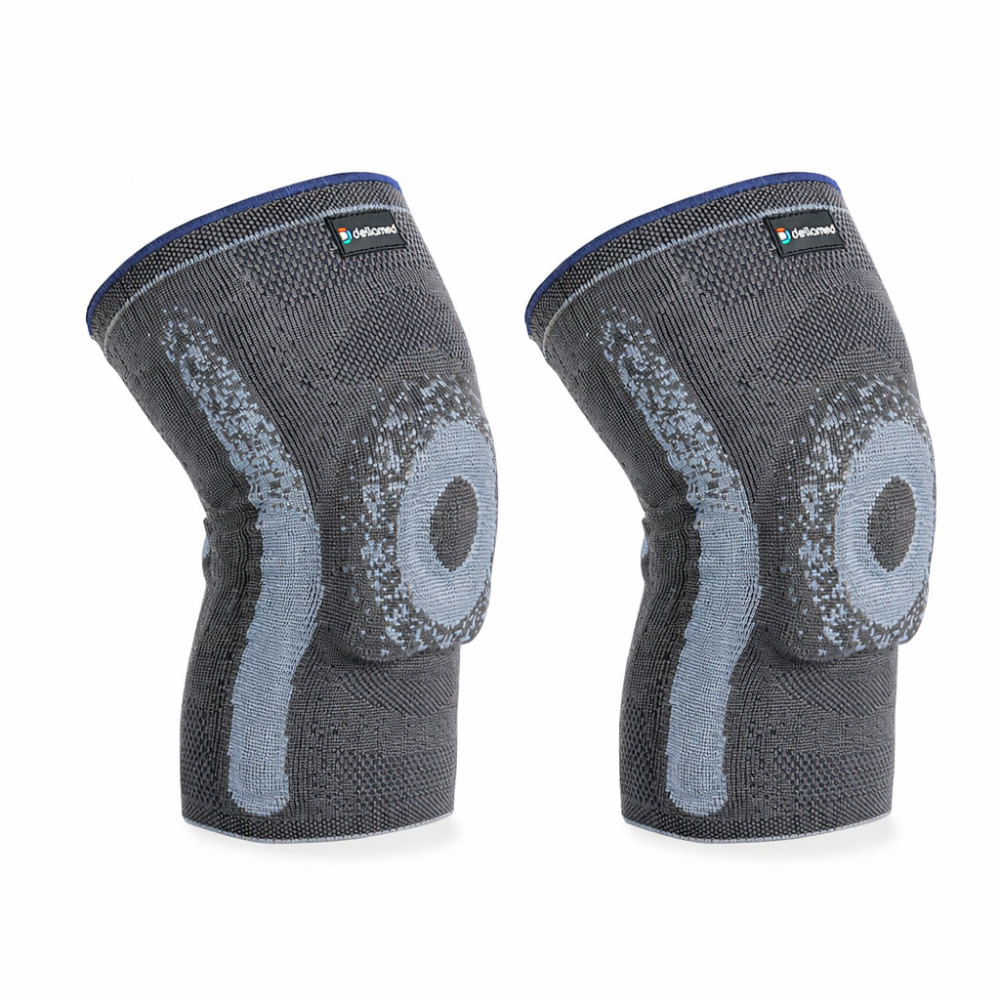 Par De Joelheira Knit Ortho Care Dellamed Tamanho P