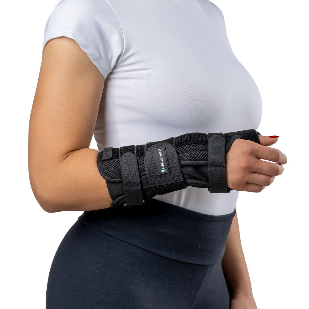 Órtese Longa Com Polegar Esquerdo Ortho Care Dellamed Tamanho M