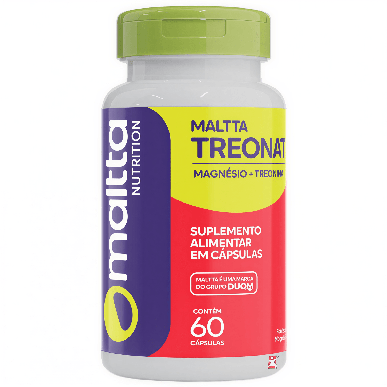 Kit 2 Mallta Treonat Magnésio Treonato + Treonina Maltta Nutrition 60 Cápsulas