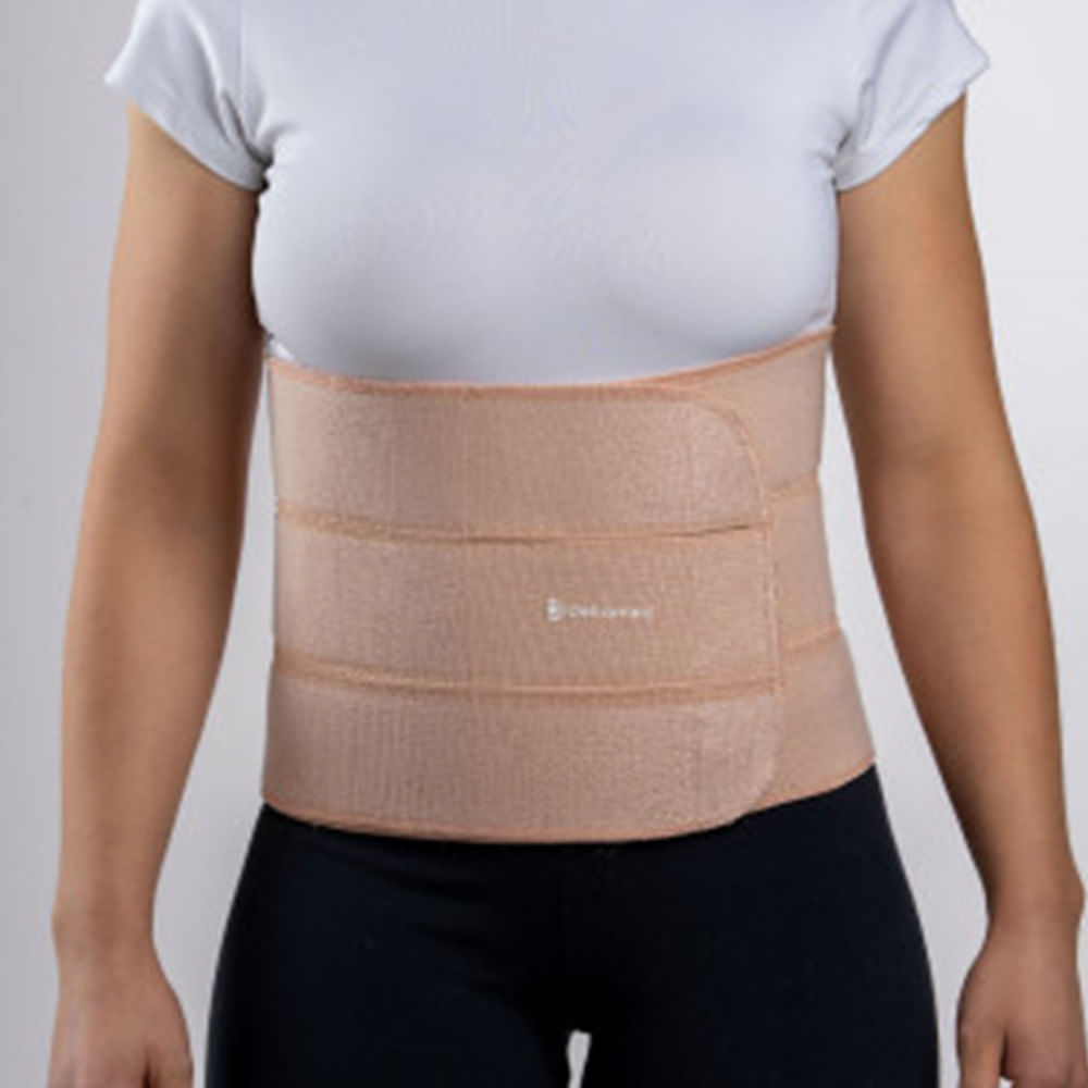 Faixa Abdominal 3 Painéis Ortho Care Dellamed Tamanho M