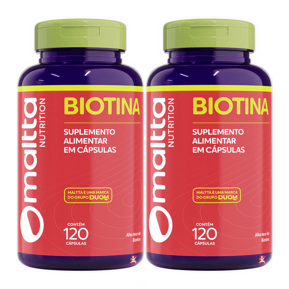 Kit 2 Biotina Maltta Nutrition 120 Cápsulas
