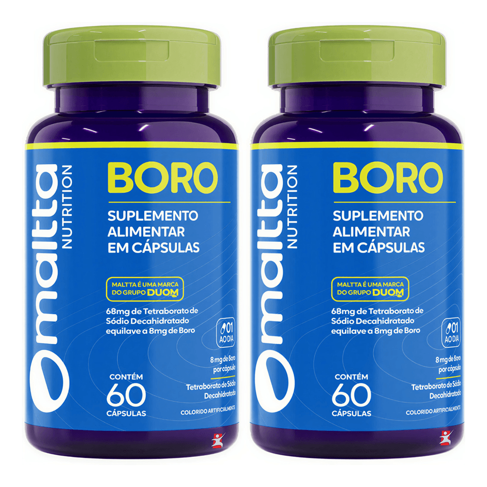 Kit 2 Boro Maltta Nutrition 60 Cápsulas