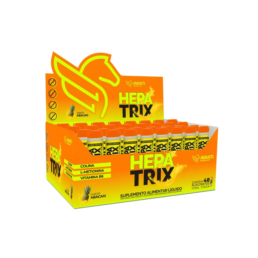 Hepatrix Hepatoprotetor Colina 250mg + Metionina 105mg + Vitamina B6 1,3mg 48un 10ml Avanti Supplements