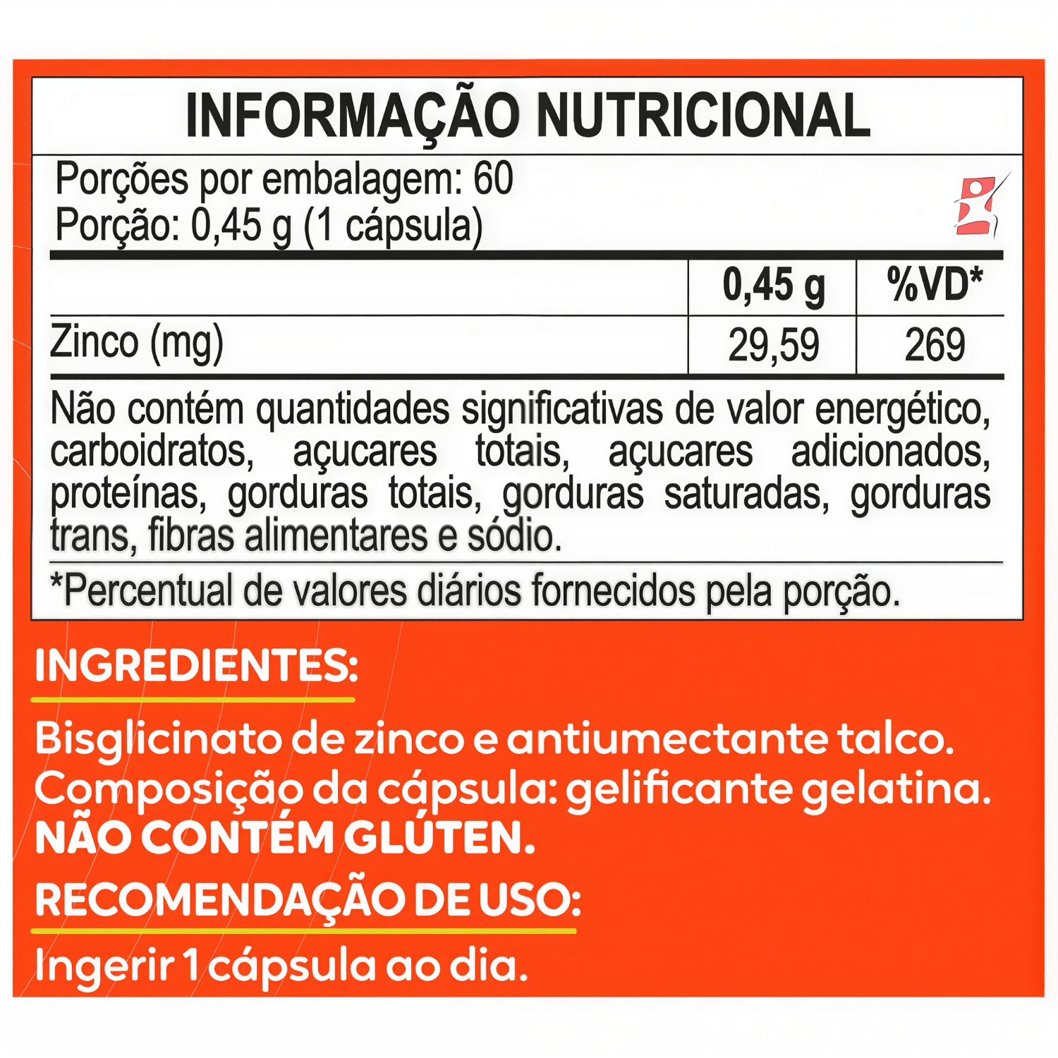 Zinco Mais Quelato Maltta Nutrition 60 Cápsulas
