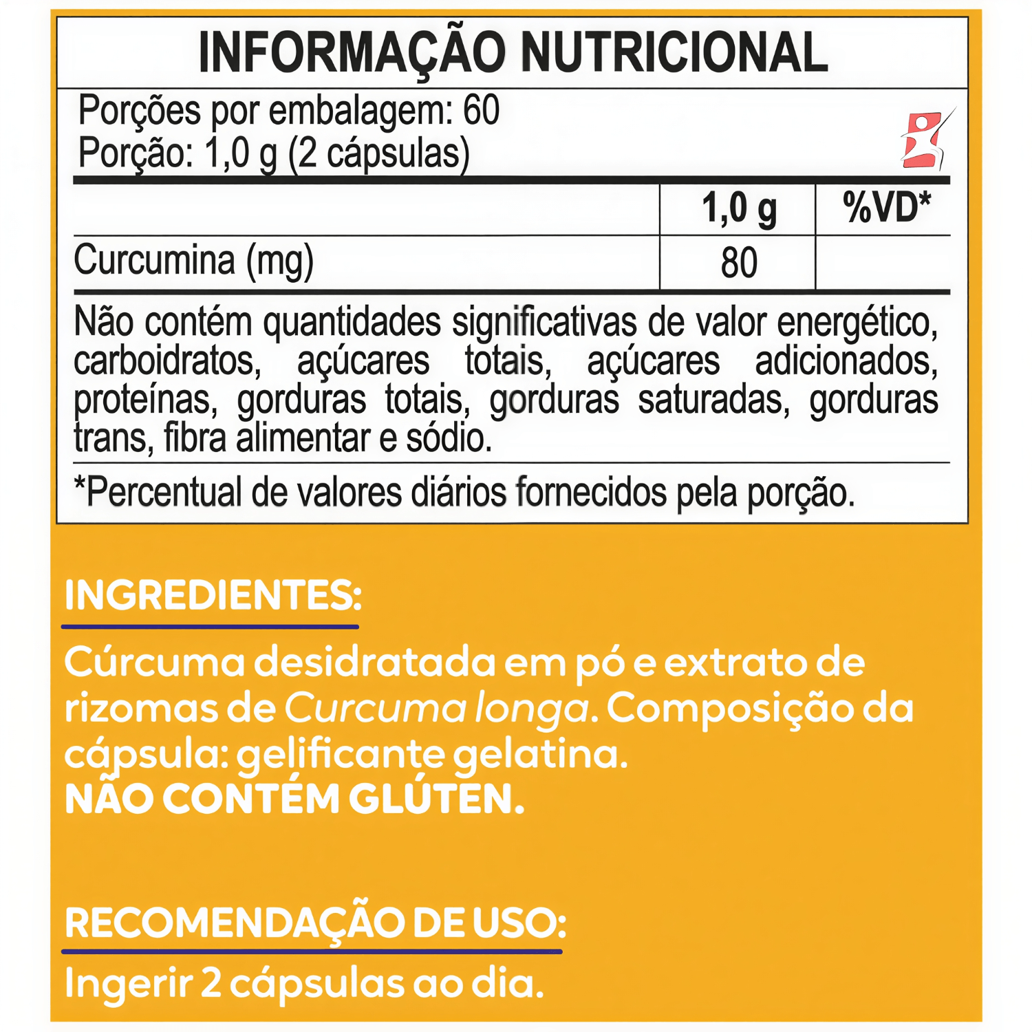 Cúrcuma Curcumina Maltta Nutrition 120 Cápsulas