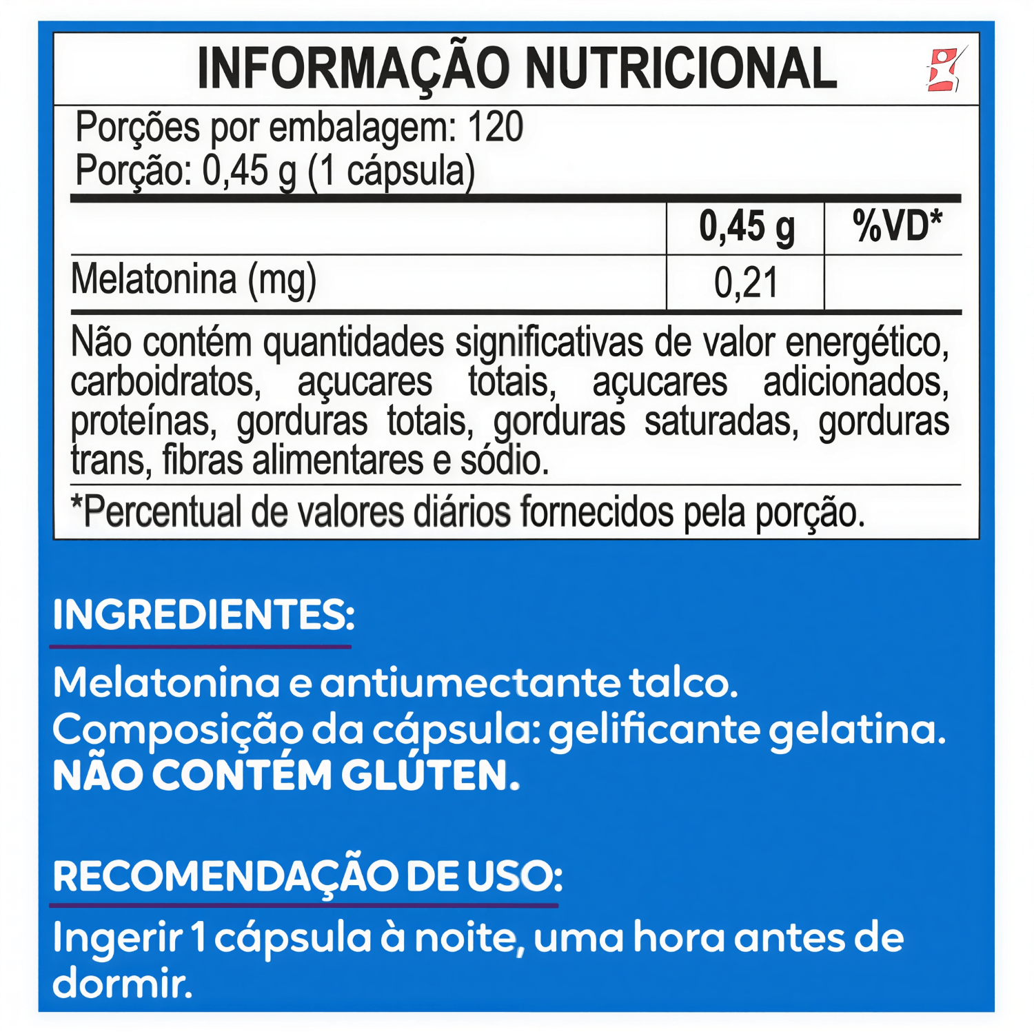 Melatonina Maltta Nutrition 120 Cápsulas