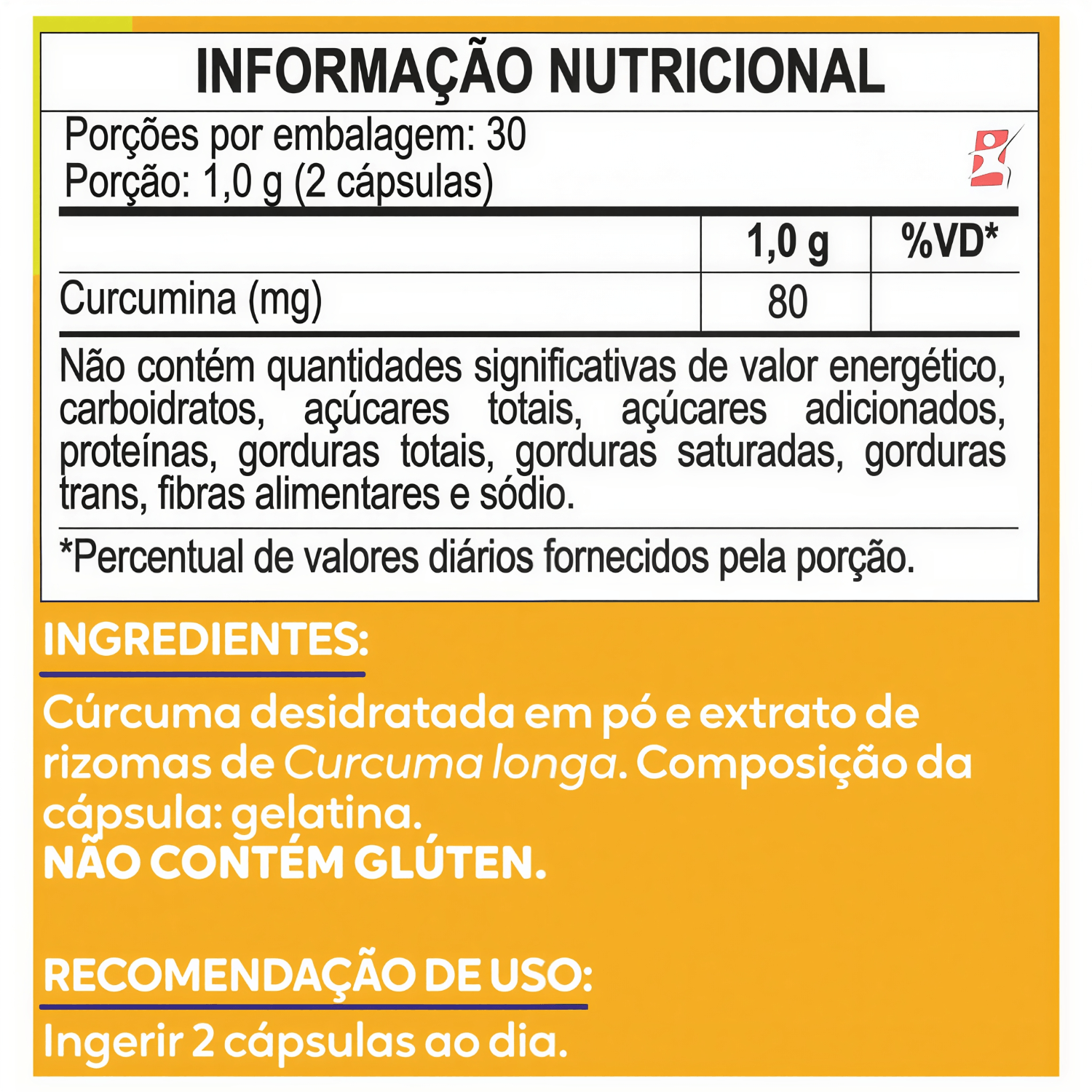 Cúrcuma Curcumina Maltta Nutrition 60 Cápsulas