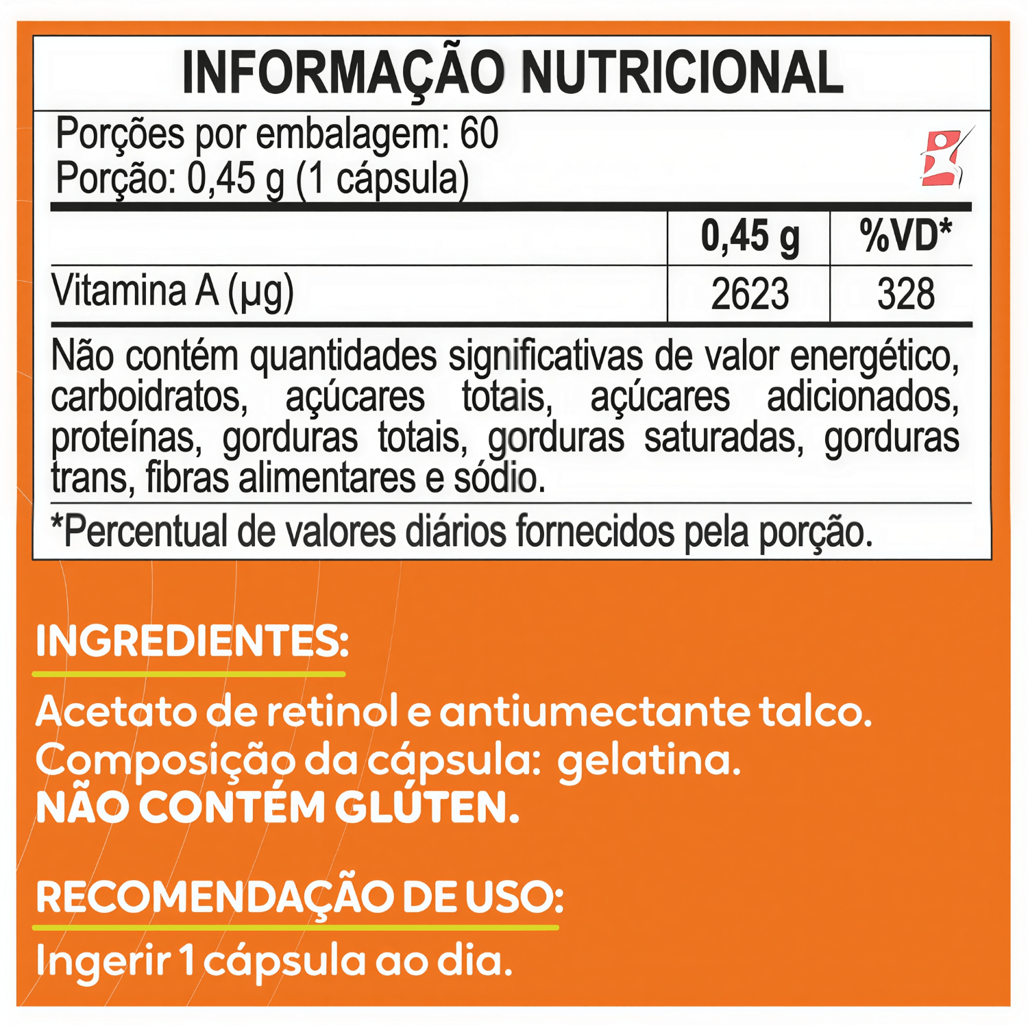 Vitamina A Maltta Nutrtion 60 Cápsulas