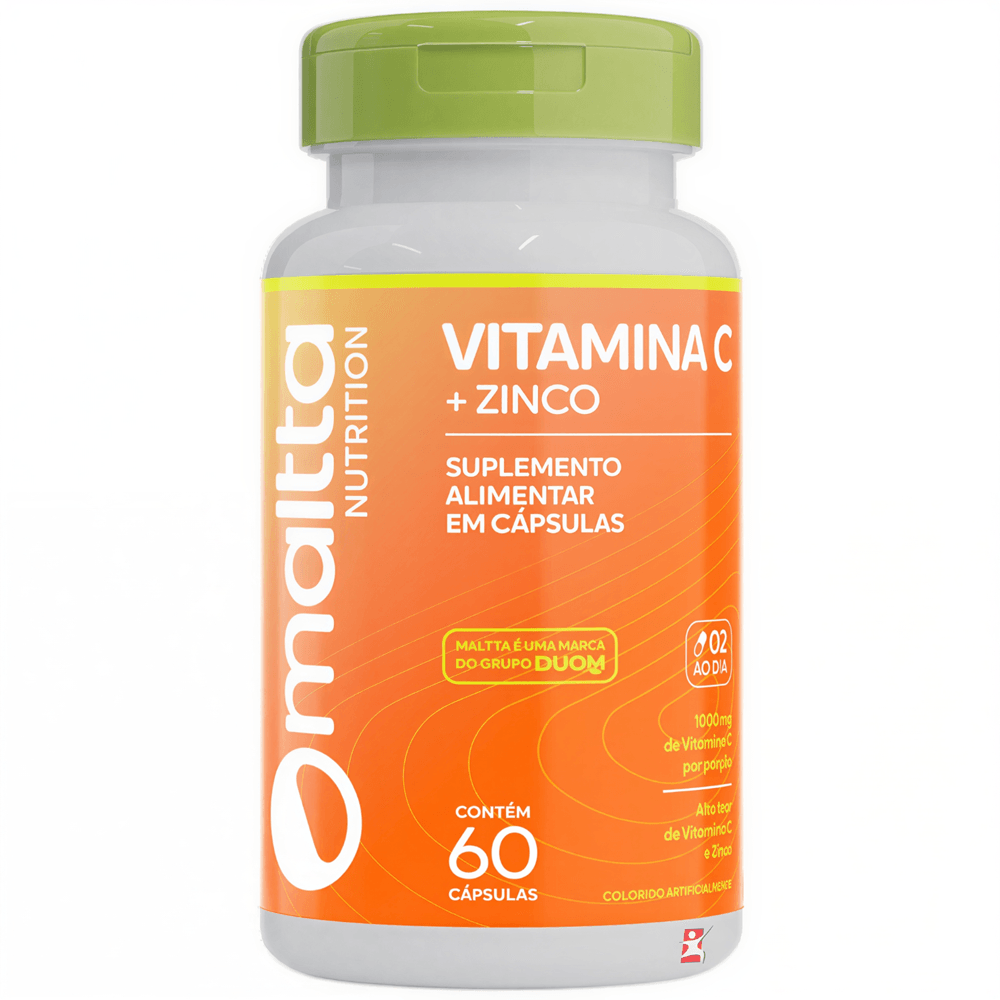 Vitamina C + Zinco Maltta Nutrition 60 Cápsulas