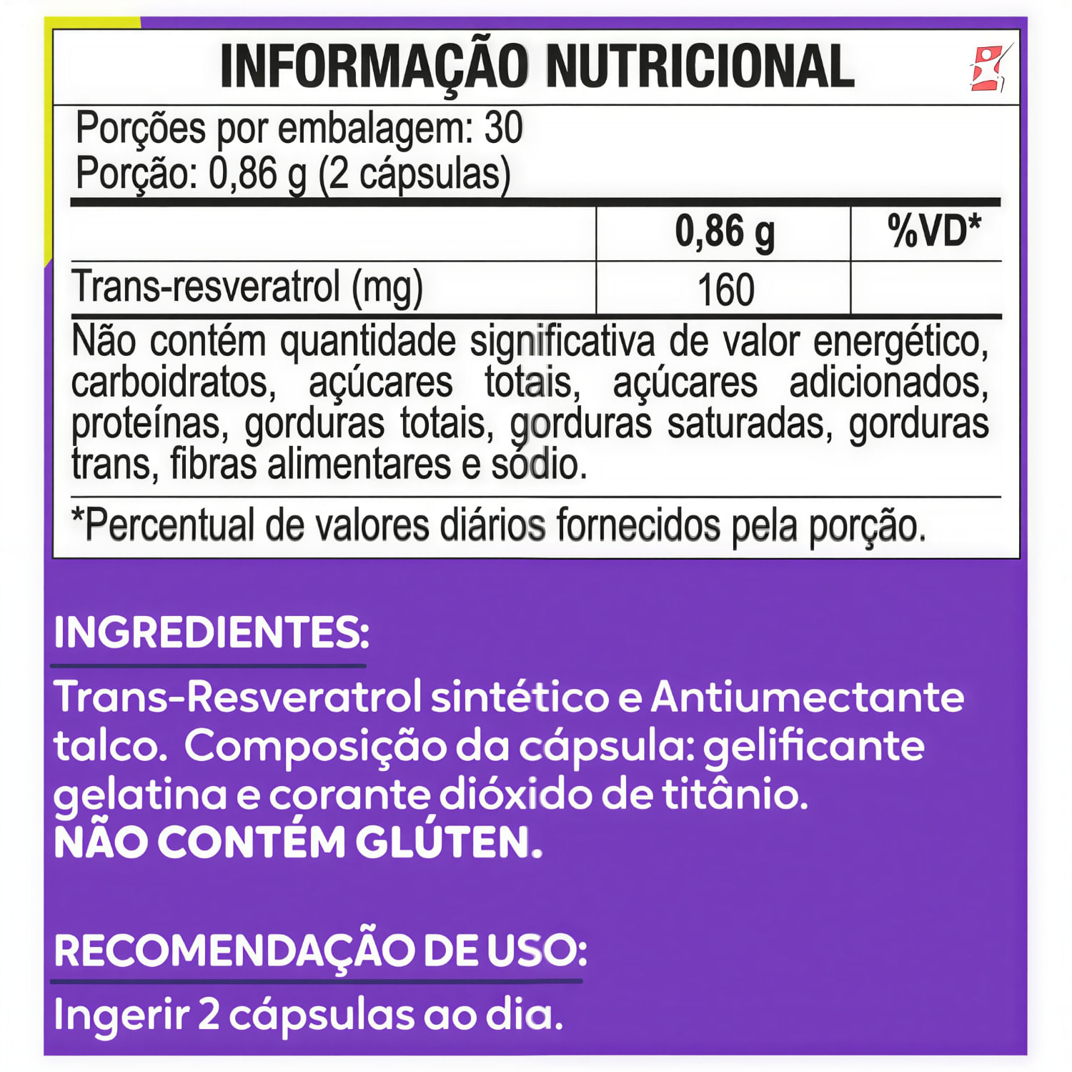 Resveratrol Maltta Nutrition 60 Cápsulas