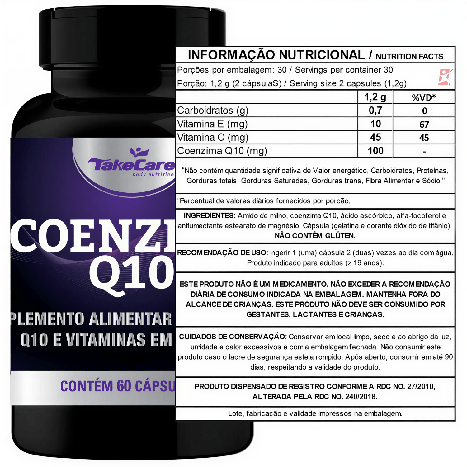 Coenzima Q10 Take Care 60 Cápsulas