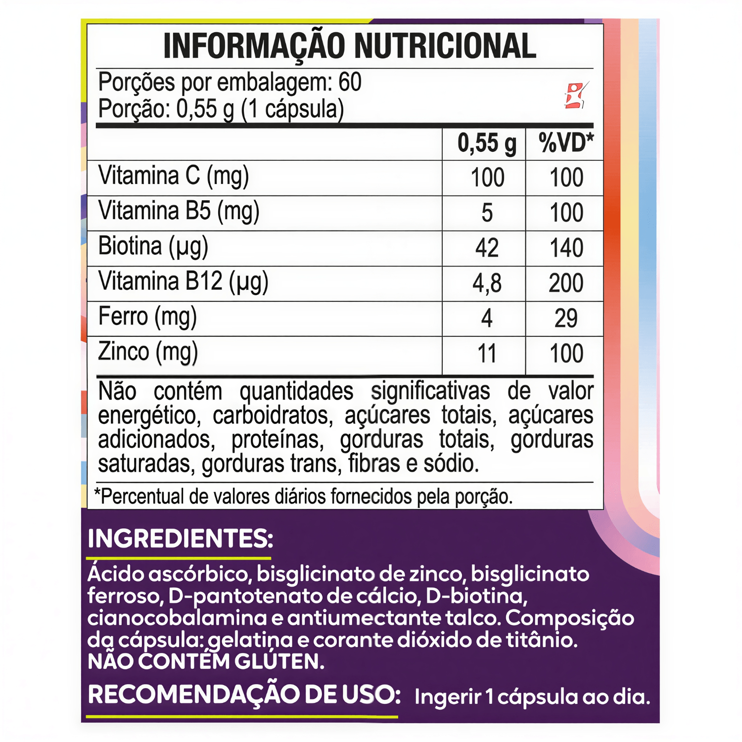 Maltta Para As Unhas Maltta Nutrition 60 Cápsulas
